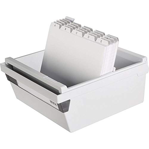 Cajón para tarjetas A5 horizontal Han 965-11 gris de gran capacidad 4