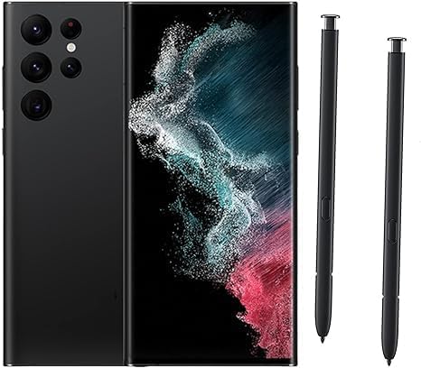 Miniatura 1 de Paquete de 2 lápices capacitivos Galaxy S22 Ultra Stylus de repuesto para Samsung Galaxy S22 Ultra Stylus Touch S Pen (negro) sin Bluetooth
