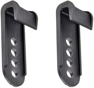 Hockey Helmet Cage/Shield Replacement J-Clips | Secure a Tight Fit, Hold in Place (2 Pack), Black