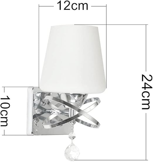 Wmdtr Glazen wandlamp creatieve single hoofd wandlamp E27 lamp houder verlichting hardware lamp lichaam ontwerp muur verlichting moderne minimalistische muur schans voor slaapkamer woonkamer achtergrond Muu photo 2