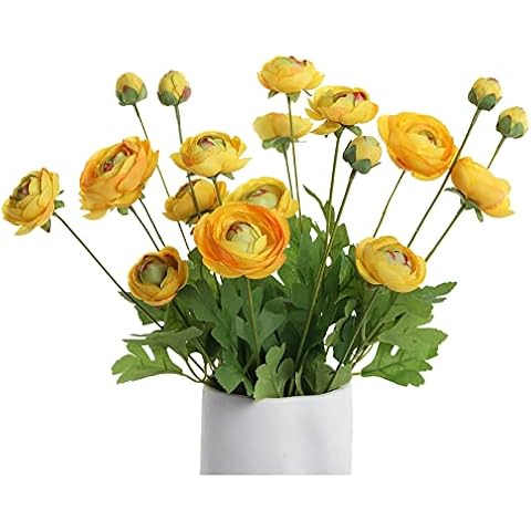 GLSATEMAN Persian Buttercup Silk Flowers Cover