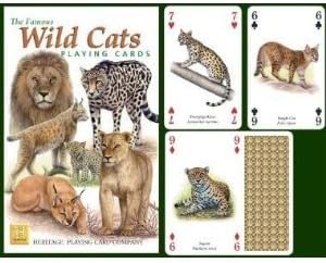 The Famous Wild Cats Playing Cards by Heritage Playing Card