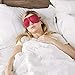 Bucky 40 Blinks No Pressure Solid Eye Mask for Sleep & Travel, Crimson, One Size
