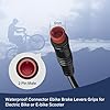E-Mangue 2 Pin Brake Levers for Electric Bicycle, Brake Lever Handle Bar Grips 2 Wires Left & Right E-Bike Replacement Parts (1 Pair) #2