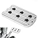 Cnnono8 Pedal Accessories Automotive Body Parts Brake Pedal Pad Chrome Aluminum for Harley ’12-’16 FLD ’86-’17 FL For Softail and ’80-later Touring and Trike 1 Pc