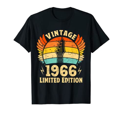 Guitarra 56 Años Regalo De Cumpleaños Hombre Guitarrista Camiseta