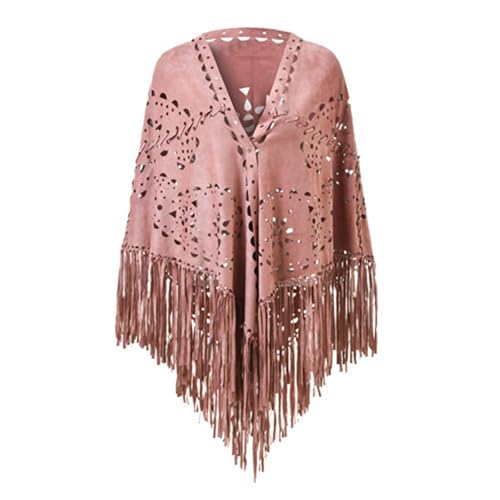 Bufanda de poncho capa abierta para evitar el frío de la oficina con estilo