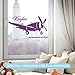 Custom Name Transportation Theme - Airplane in the Sky for my Baby - Baby Boy / Girl - Wall Decal Nursery For Home Bedroom Children (AM) (Wide 30