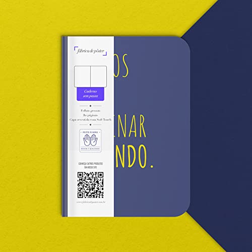 Caderno sem Pauta A5 - Capa Flexível 80 Páginas 20x14cm - Planos para Dominar o Mundo