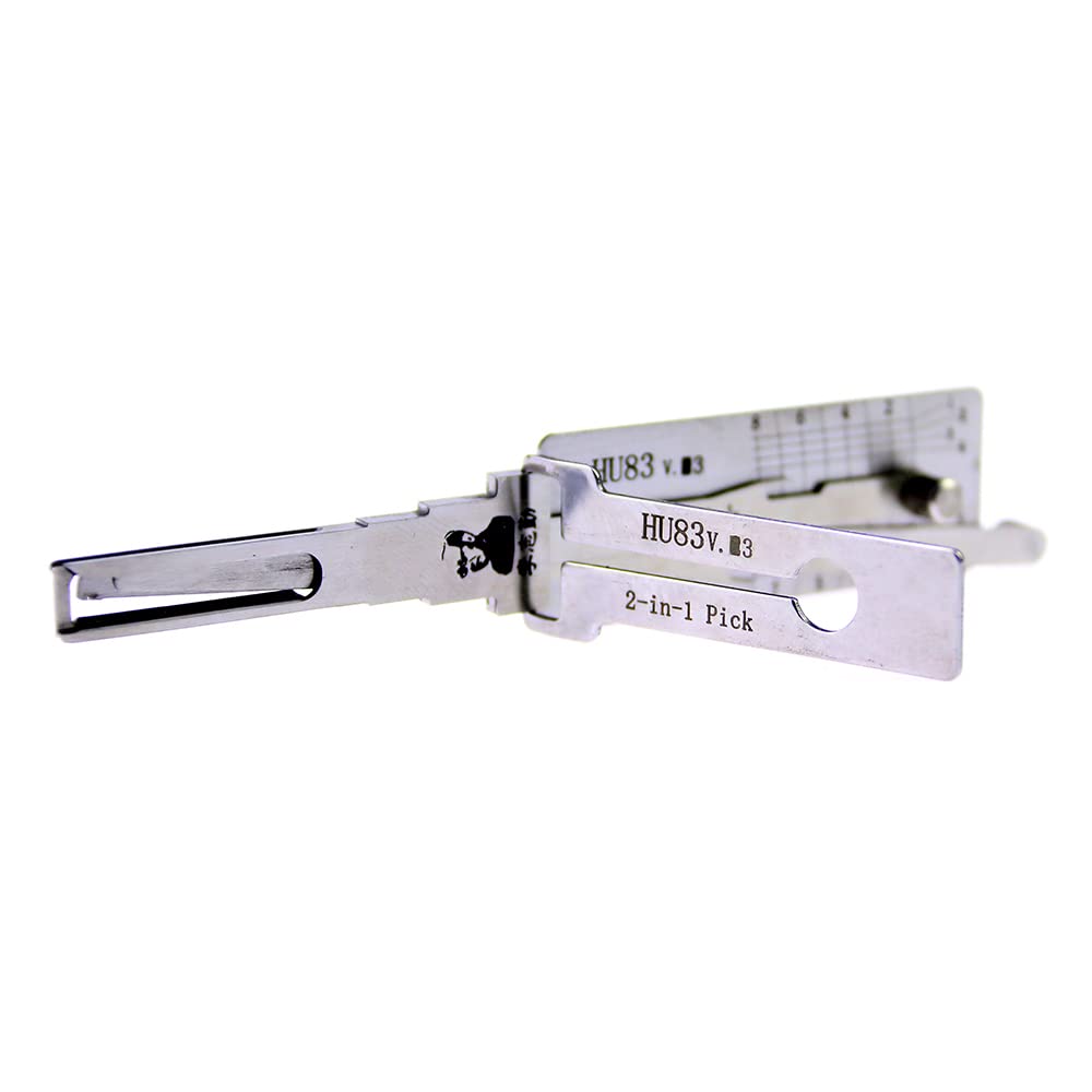 QiDAi HU83 V.3 2-in-1 HU83 Lock Pick And Decoder Tool,Pick Lock Kit For Cars Auto Ignition Lock And Door Lock Open Tool