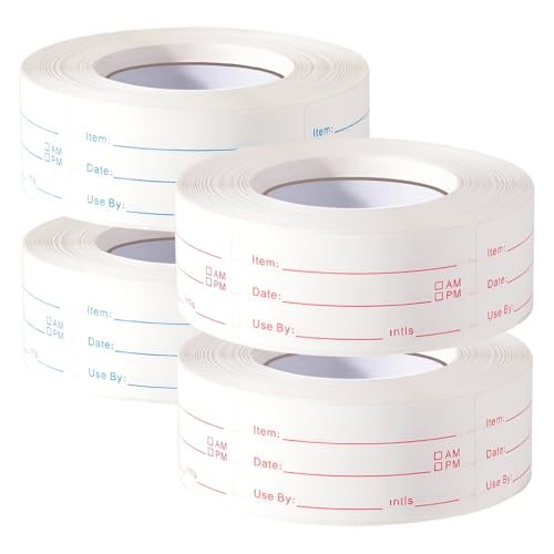 Étiquettes amovibles pour congélateur x8000 | 2,5x5,1cm autocollants date pour boîte alimentaire