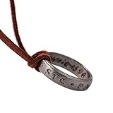 Ring größe: 5mm Breite LevinArt Lederhalskette PS4 Spiel Uncharted 4：A Thief’s end Nathan Drake Halsketten Cord Chain Lange Halskette Schmuck Herren Accessoires