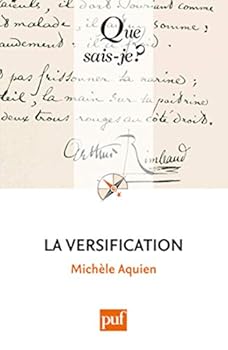 Paperback La versification [French] Book