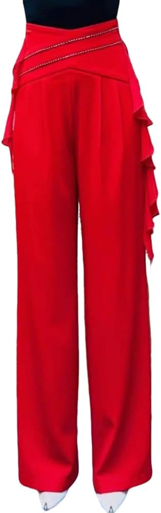 社交ダンス ダンス パンツ レディース コンテンポラリー ガウチョパンツ ストレッチ レッスン ラテンダンス 社交ダンス用パンツ 体