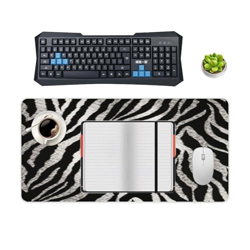 Tapete para mouse con diseño de cebra blanco y negro miniatura 4