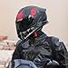 JQF Gear Motorcycle Full Face Dual Visor Helmets for Adults Street Bike Racing Motorbike Helmet A8 DOT Approved (Matte Lidless Eye, XL)