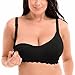 Produktbild Gratlin Damen Baumwolle Still BH - Vollschale ohne Einlage Schwangerschafts-BH Schwarz 85C(38C)