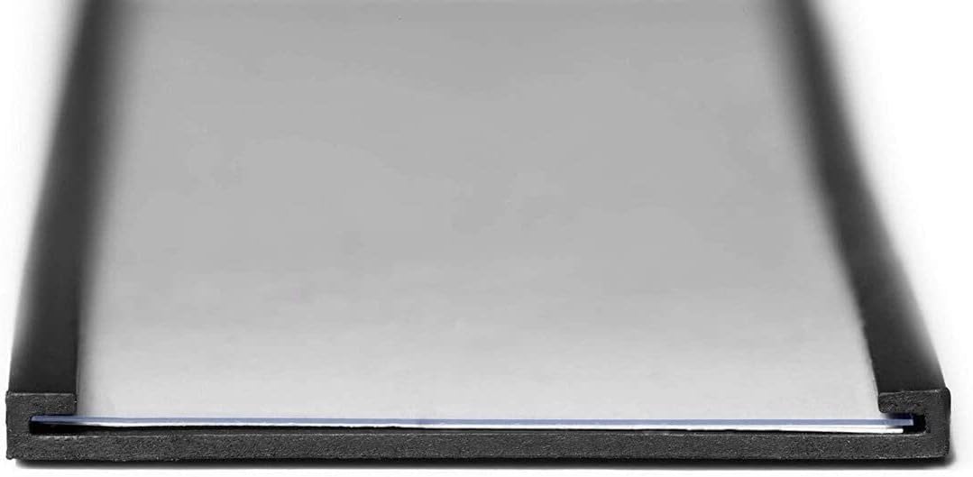 DURABLE - Porte étiquette - Porte étiquette magnétique - Porte étiquette PROFIL C - Repositionnable - Fixation sur surfaces métalliques - 200 x 20 mm - Anthracite - Sachet de 50 pièces - 171358