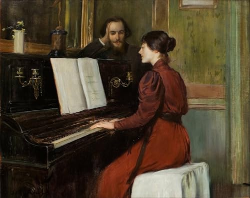 Toile Décor Art Mural Romantique Santiago Rusiñol Peinture Chambre 60x90