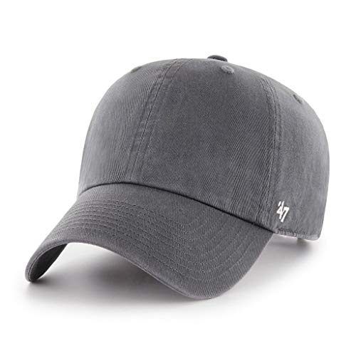 Image of 47 Brand Clean Up Blank Dad Hat - Charcoal | Adjustable