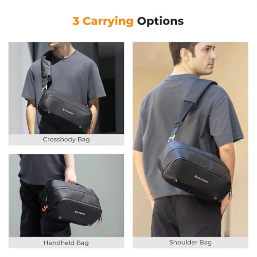 Image of K&F Concept Camera Sling Bag, Vlog Photography HandBag, Storage Portable Carrying Case for Switch 2 /Steam Deck /DJI Osmo Pocket 3 /Mobile 7P /GoPro /Insta360 Action Cameras & Digital Accessories