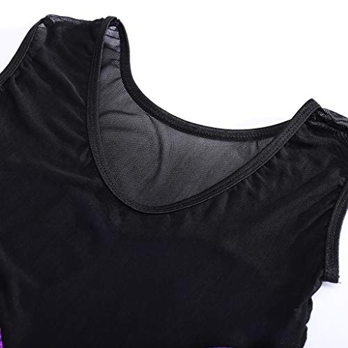 DYNWAVE Meninas Crianças Ballet Dança Costune Ginástica Collants de Uma Peça 13-14 Anos - 13-14 anos