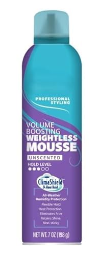 Boosting Weightless Mousse, Unscented, for All Hair Types, 7 oz (pack of 1)