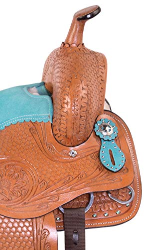 Acerugs 10" 12" 13" 14" Western Horse Kids Youth Cowboy Cowgirl Pleasure Trail Barrel Racing Saddle Tack Bridle Breast Collar (12) #TOP4