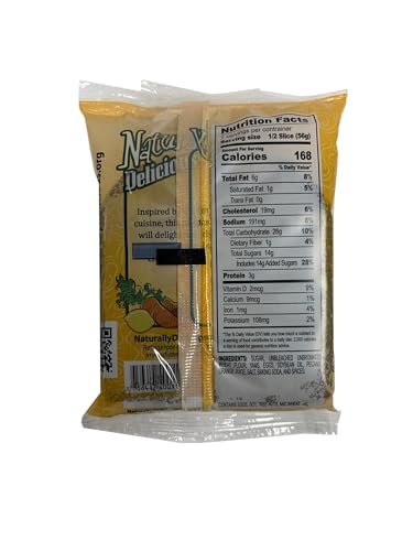 Image of 8 Pack Sweet Potato Pecan Bread Slices, Nadel - NATURALLY DELICIOUS. Sweet Breads & Cakes breakfast bar, back to school lunch snack.