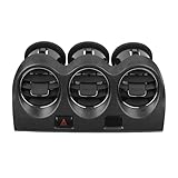 Dasbecan Center Dash A/C Air Vent AC Panel Trim Compatible with Nissan Altima 2007-2012 Console Dashboard Outlet Kit Replaces# E771-5111E100 68750-JA00A with Emergency Switch