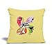 Spreadshirt Miraculous Choose Your Kwami Sofakissenbezug 44 x 44 cm, Hellgelb