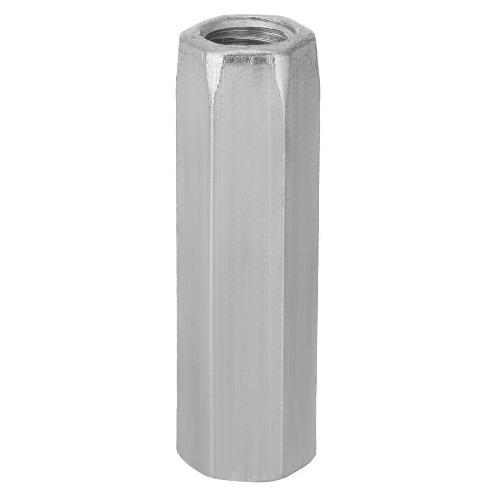 Yosoo Health Gear M10 Hex Coupling Nut, Zinc Plated Long Rod Coupling Hex Nut, Carbon Steel Metric Hex Coupling Nut, 4 Pack(M10*50mm)