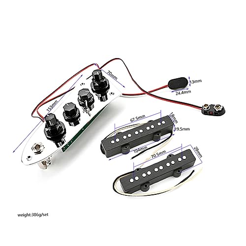 Micro de basse électrique JB Humbucker circuit instrument cordes complet - 4