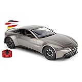 ASTON MARTIN RC ferngesteuertes Lizenz-Fahrzeug im Original Vantage Design mit 2.4GHz Technik und Front-Licht, Modell-Maßstab 1:14, Auto inkl. Fernsteuerung