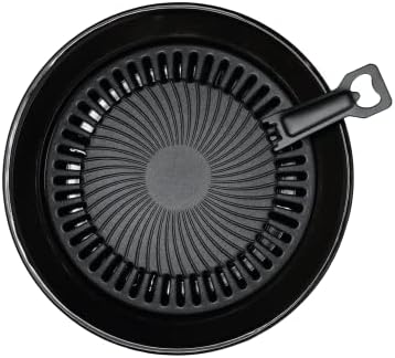 INVIDA Camping Jack nakładka grillowa do przenośnej kuchenki gazowej, Ø 32 cm, płyta grillowa do kuchenki gazowej, powłoka zapobiegająca przywieraniu, propan