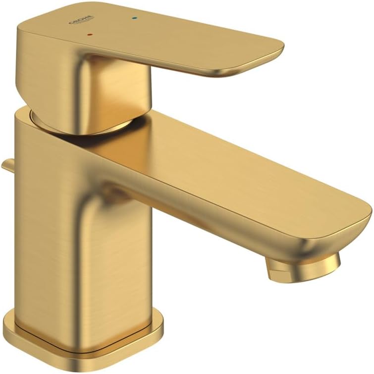 Grohe 101897GN00 Cubeo Single Hole Single Handle XS-Size Bathroom Faucet, 1.2 GPM, Brushed Gold