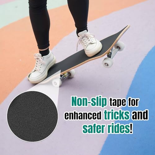 EFTOWEL Skateboards Snake with Rose Bud on high stem Stock Illustration Classic Concave Skateboard Cool Stuff Teen Gifts Longboard Extreme Sports for Beginners and Professionals, Color4 by EFTOWEL - Used condition - Image 8