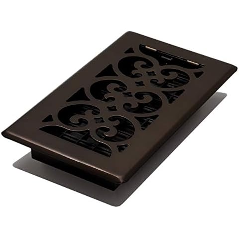 Decor Grates SPH408-RB Floor Register, 4x8 Inches, Rubbed Bronze Finish Cover
