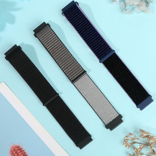 Relting Sport Loop Nylon Band 16mm 18mm 19mm 20mm 22mm Watch Band Quick Release,Soft Fabric Nylon Adjustable Replacement Wristband Strap for Men Women