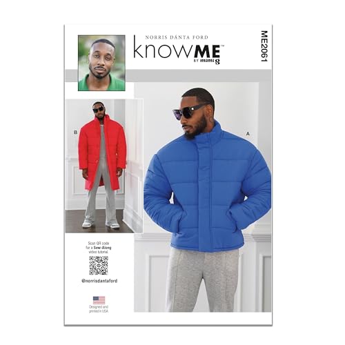 Know ME ME2061BB - Abrigo acolchado para hombre en dos longitudes por Norris Dánta Ford BB 44-46-48-50-52