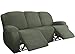NOPEXTO Relaxsessel Bezüge,Stretch Recliner Sofa Schonbezug,Bezug Für Fernsehsessel, Verstellbarer Sofabezug (3 Sitzer,ArmeegrüN)