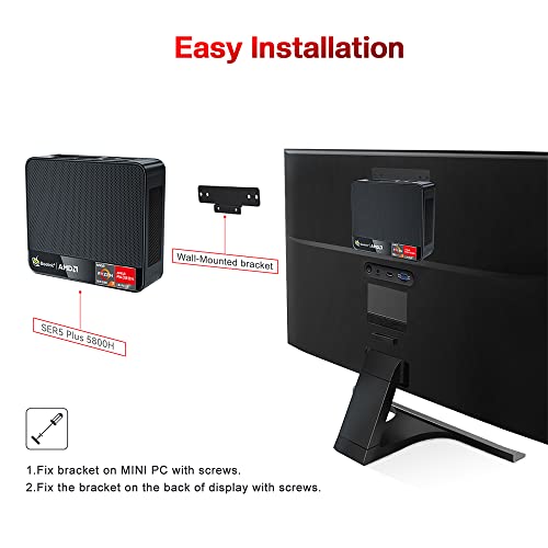 Beelink Ser5 Mini Pc, Amd Ryzen 7 5800H(Up To 4.4Ghz) 8C/16T, Mini Desktop Computer 32Gb Ddr4 Ram 1Tb Nvme Ssd, Small Gaming Pc Support 4K@60Hz Output/Bt5.2/Wifi 6 For Gaming/Office/Home #TOP7