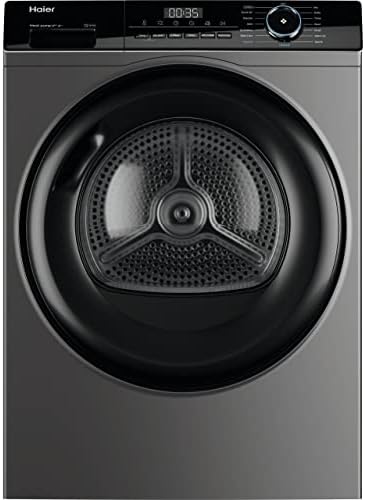 Haier HD100-A2939S Freestanding Heat Pump Tumble dryer, 10kg, Graphit...