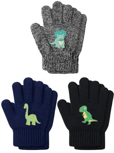Image of EBOOT 3 Pairs Winter Kids Gloves Warm