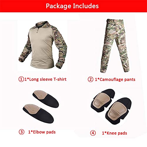 Uniforme multicam forces con acabados militares y protección de combate 4