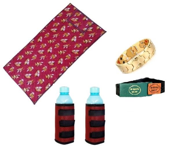 ParaShi® Bio Energy Magnetic Mattress Topper 3 x 6 ft with 1 Pillow Pad | Two Bio Magnetic Water Energy Pad, Hand Bracelet and Hand Belt Combo Kit for Deep Sleep and Pain Relief