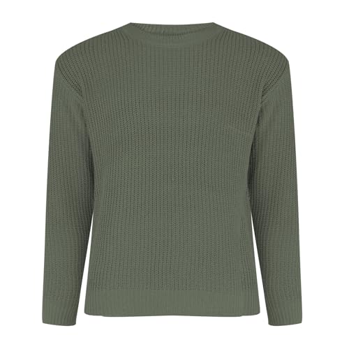 Fall Winter Knitted Sweater for Men Casual Thermal Business Work Pullover Tops Textured Crew Neck Long Sleeve Jumper2