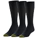 Gold Toe Men's Cotton Metropolitan Dress Sock 3 Pack, Navy, 10-13 (Shoe Size 6-12.5)