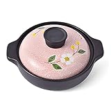 PUCNHZYNW Ceramic Cooking Pot Housewife Sakura Pot Series Multifunctional Pot High-Temperature Ceramic Pot Soup Pot Casserole Stew