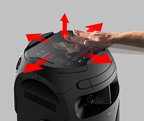 Image of Sony MHC-V72D Party Speaker with 360 Degree and Long Distance Bass Sound - Black